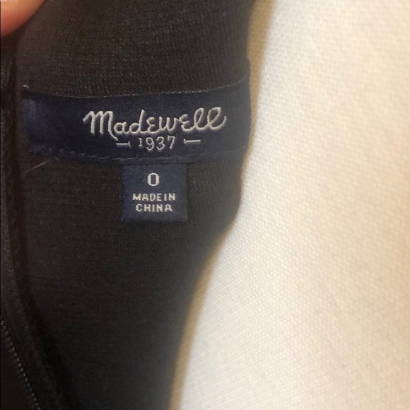 Madewell Neoprene Boxpleat Black Sleeveless Dress size 0 - Picture 5 of 5